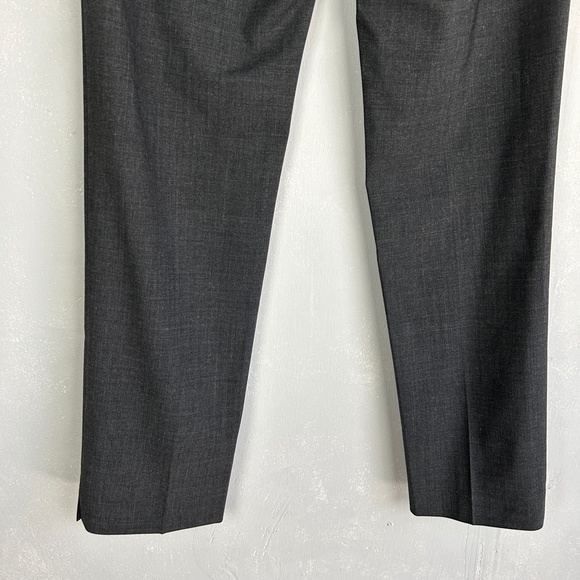 Lafayette 148 size 4 Irving stretch casual dress pant gray virgin wool - Picture 8 of 13